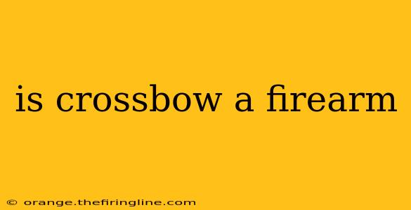 is crossbow a firearm