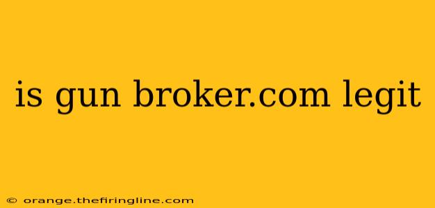 is gun broker.com legit