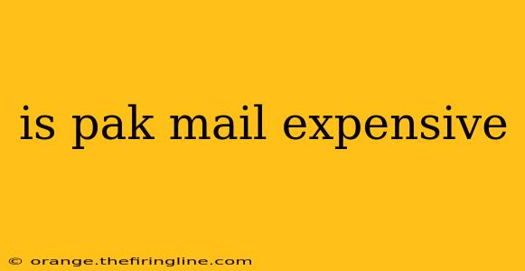 is pak mail expensive