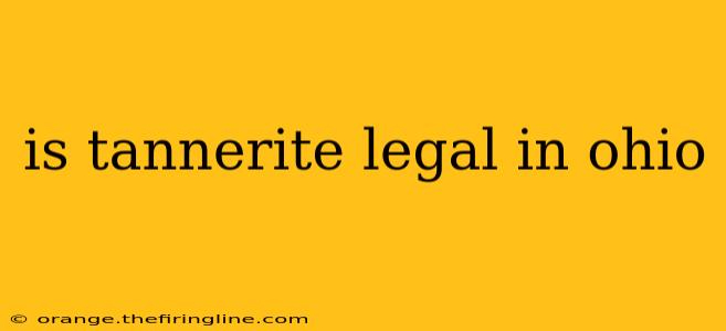 is tannerite legal in ohio