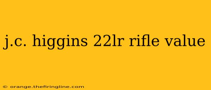 j.c. higgins 22lr rifle value