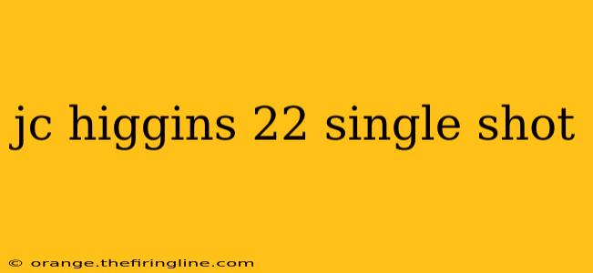 jc higgins 22 single shot