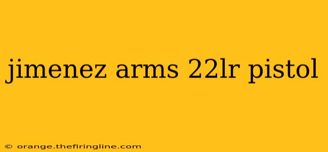 jimenez arms 22lr pistol