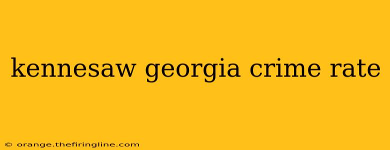 kennesaw georgia crime rate