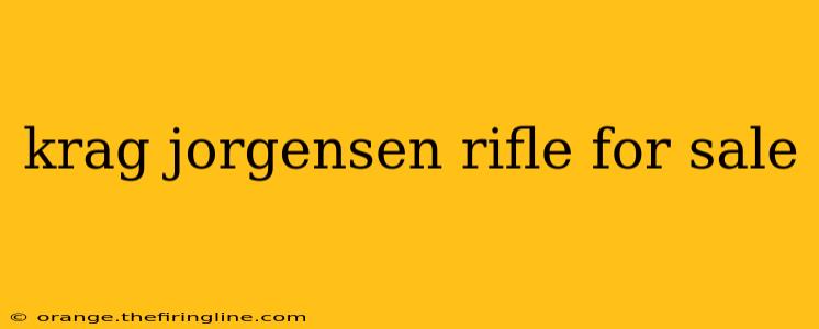 krag jorgensen rifle for sale