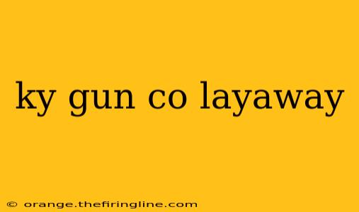 ky gun co layaway