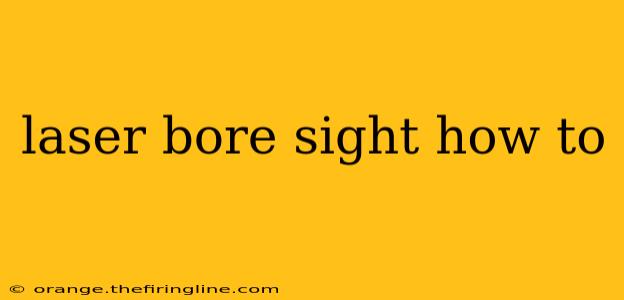 laser bore sight how to