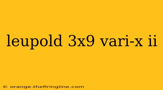 leupold 3x9 vari-x ii