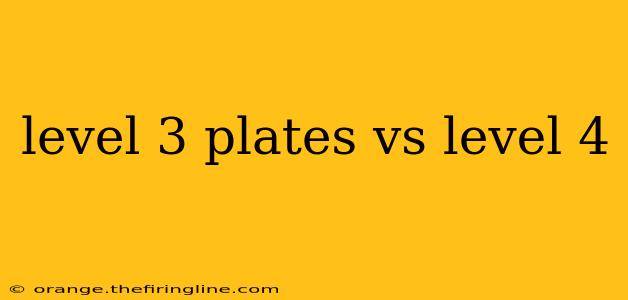 level 3 plates vs level 4