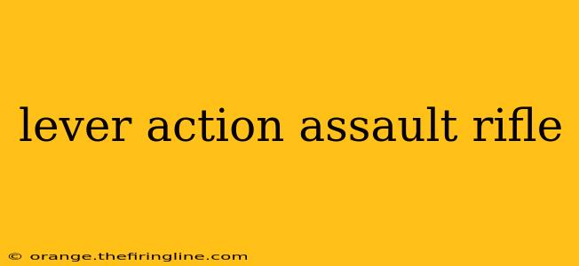 lever action assault rifle