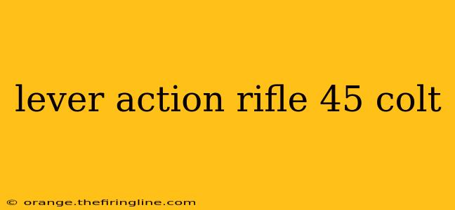 lever action rifle 45 colt