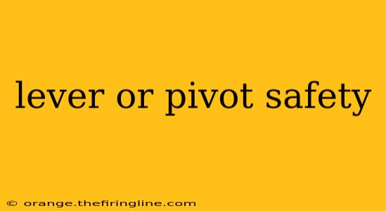 lever or pivot safety