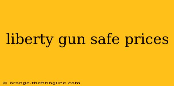 liberty gun safe prices