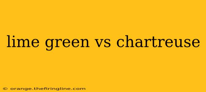 lime green vs chartreuse