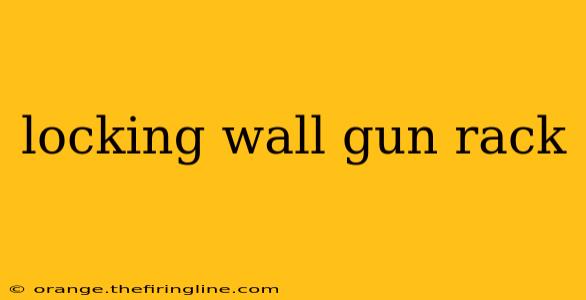 locking wall gun rack