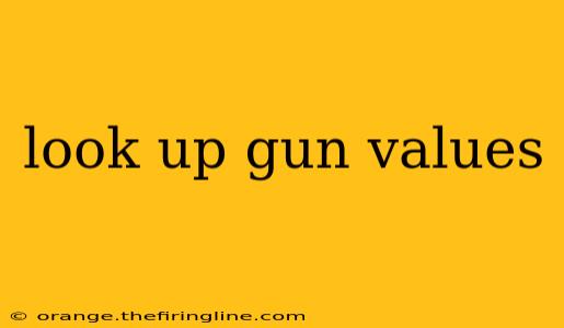 look up gun values