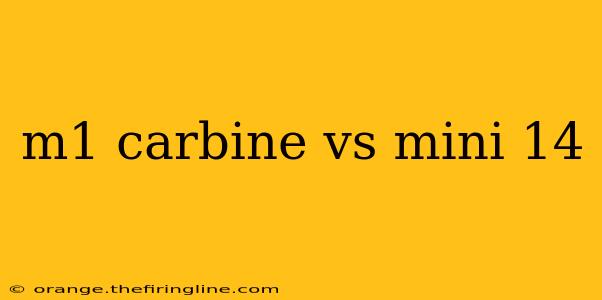 m1 carbine vs mini 14