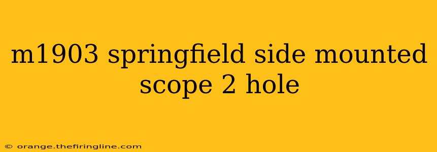 m1903 springfield side mounted scope 2 hole