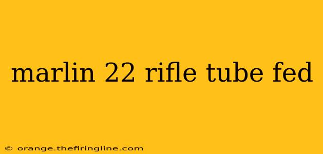 marlin 22 rifle tube fed