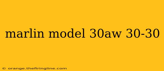 marlin model 30aw 30-30