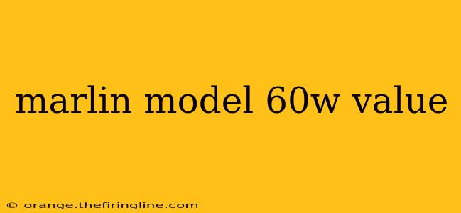 marlin model 60w value