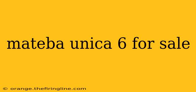 mateba unica 6 for sale