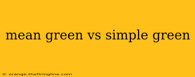 mean green vs simple green