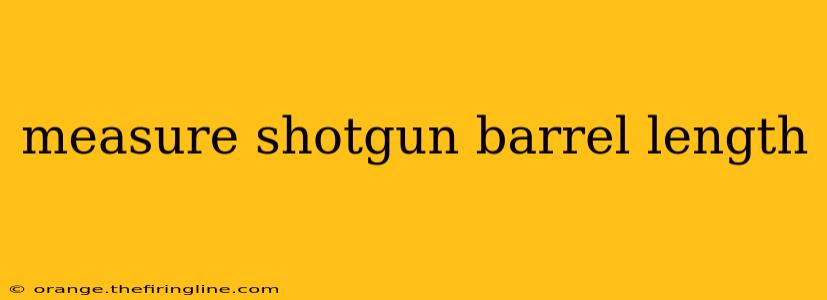 measure shotgun barrel length