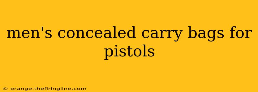 men's concealed carry bags for pistols