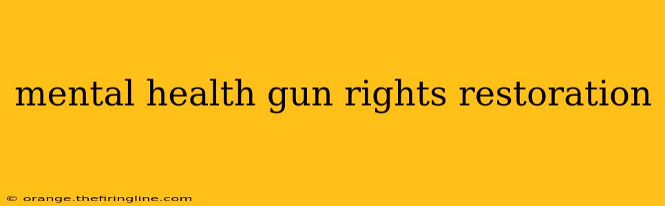 mental health gun rights restoration