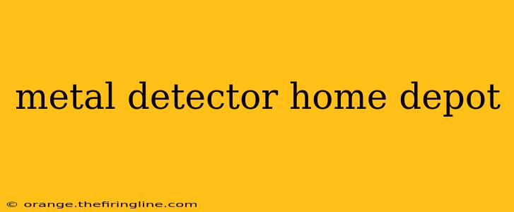 metal detector home depot