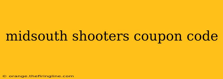 midsouth shooters coupon code