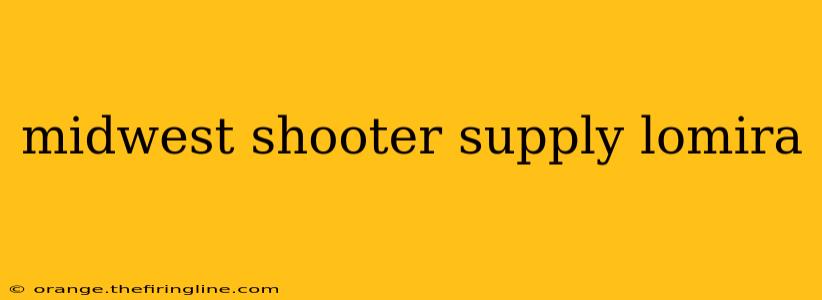 midwest shooter supply lomira