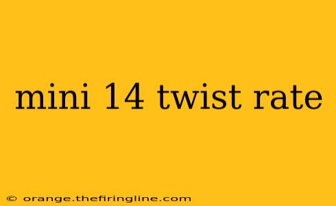 mini 14 twist rate