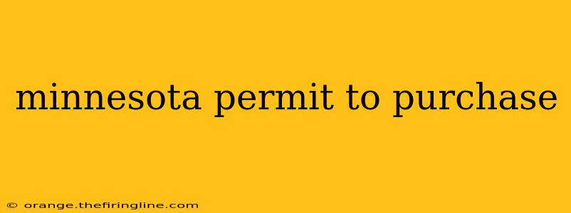 minnesota permit to purchase