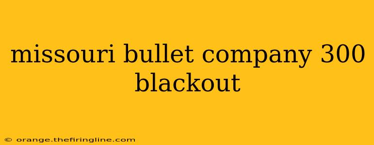 missouri bullet company 300 blackout