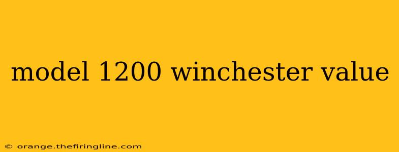 model 1200 winchester value