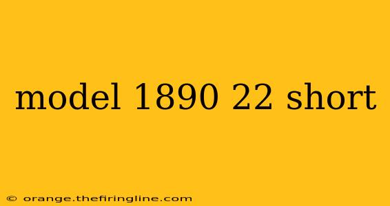 model 1890 22 short