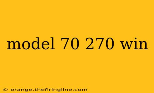 model 70 270 win