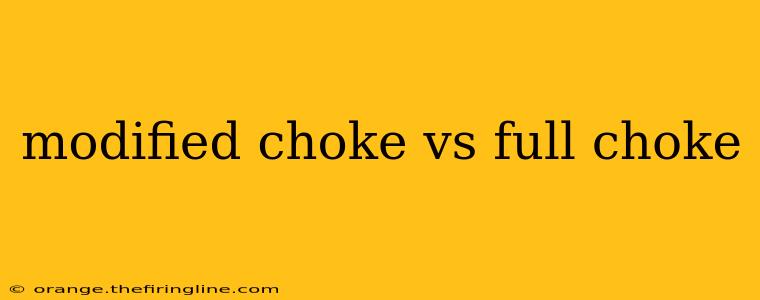 modified choke vs full choke