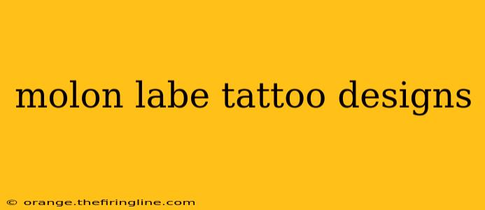 molon labe tattoo designs