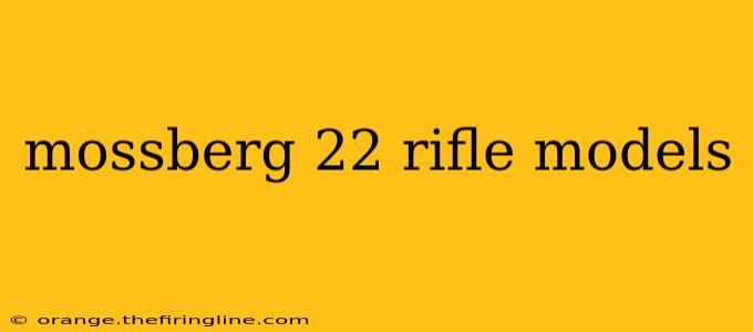 mossberg 22 rifle models