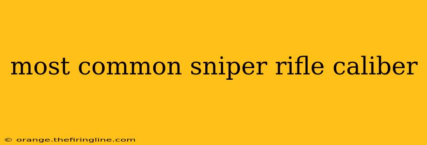 most common sniper rifle caliber