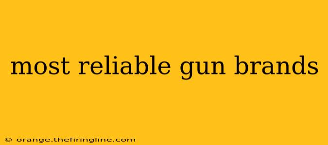 most reliable gun brands