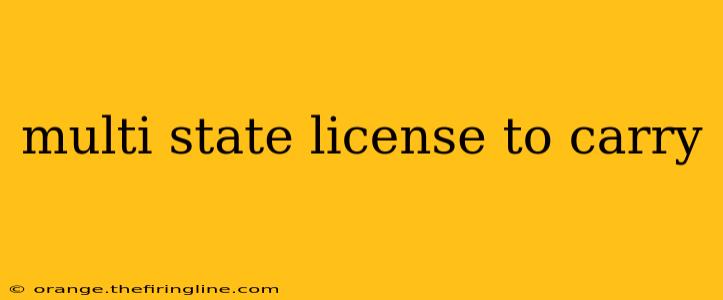 multi state license to carry