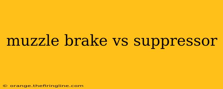 muzzle brake vs suppressor