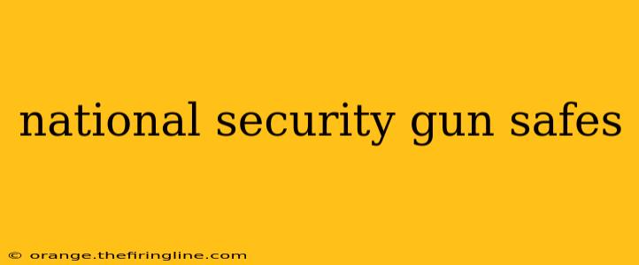 national security gun safes