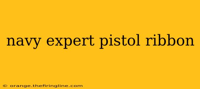 navy expert pistol ribbon