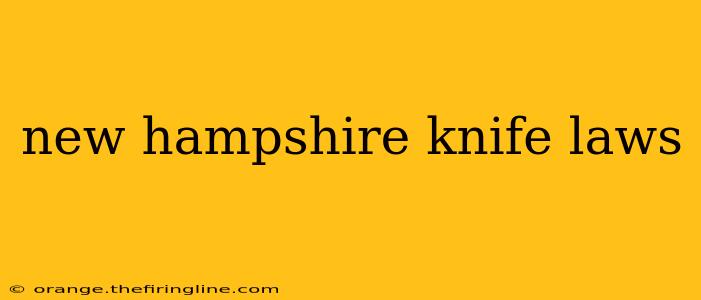 new hampshire knife laws