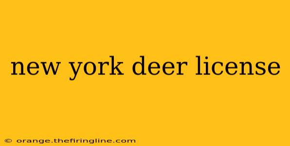 new york deer license